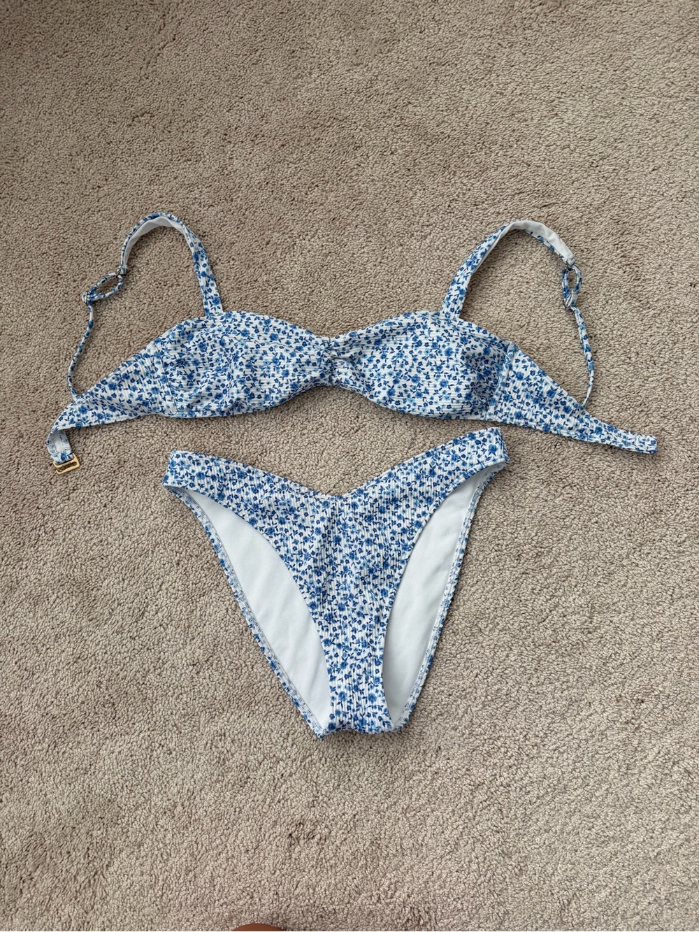 Hollister Blue Floral Bikini Set